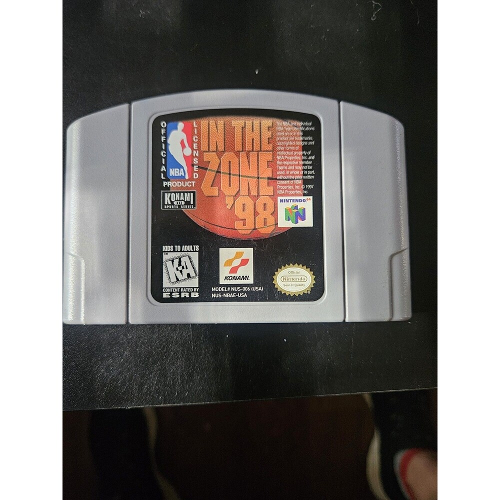 In The Zone '98 (Nintendo 64, 1997) - Authentic N64 Cartridge - Tested & Working
